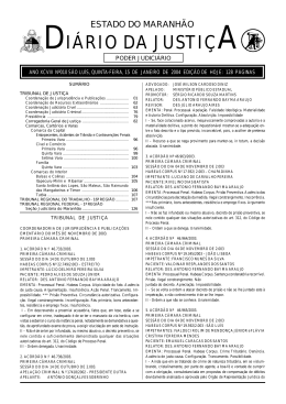 di&aacute;rio da justi&ccedil;a - Portal do Poder Judici&aacute;rio do Estado do Maranh&atilde;o