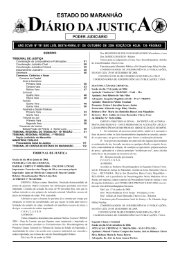 di&aacute;rio da justi&ccedil;a - Portal do Poder Judici&aacute;rio do Estado do Maranh&atilde;o