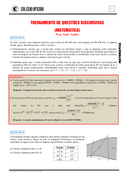 matemática - Colégio Oficina