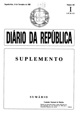 Mapa Oficial da CNE - Comissão Nacional de Eleições