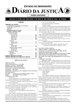 diário da justiça - Portal do Poder Judiciário do Estado do Maranhão