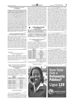 Publicado no DOE &ndash; N&ordm; 3 &ndash; Parte V &ndash; P&aacute;g. 5, de 07/01/2015