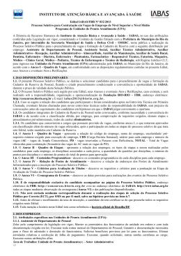 Edital - Concursos BioRio