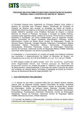 edital n&ordm; 001/2014