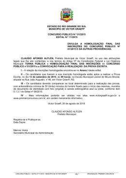 estado do rio grande do sul munic&iacute;pio de victor graeff concurso