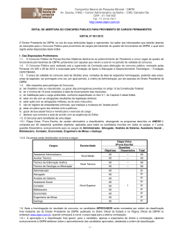 Edital - Funda&ccedil;&atilde;o CEFETBAHIA