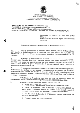 parecer-205-2010-dpes-cgmadm-pfe-inss - Advocacia