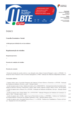 BTE 20/2014 - Boletim do Trabalho e Emprego