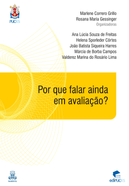 Por que falar ainda em avalia&ccedil;&atilde;o?