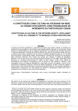 a constituição como cultura na sociedade em rede: as