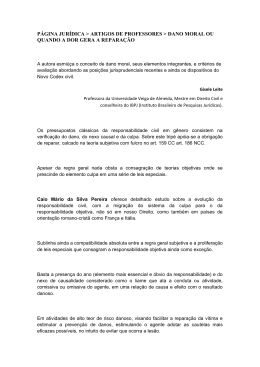 Dano moral - UVA &ndash; Universidade Veiga de Almeida