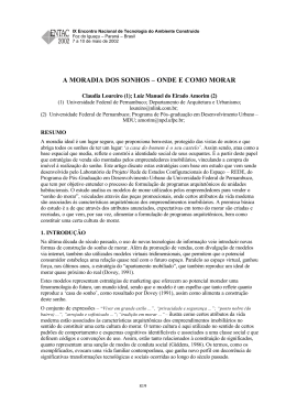 A MORADIA DOS SONHOS - ONDE E COMO MORAR