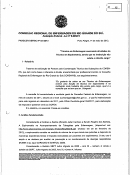 Parecer Técnico 002 - 2012 - Coren-RS