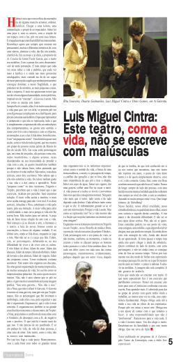 Luis Miguel Cintra: Luis Miguel Cintra: Luis Miguel Cintra