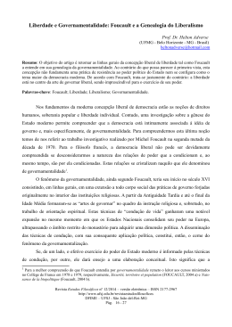 Liberdade e Governamentalidade: Foucault e a Genealogia
