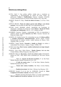 7 Refer&ecirc;ncias bibliogr&aacute;ficas