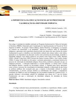 a import&acirc;ncia da educa&ccedil;&atilde;o escolar no processo de valoriza&ccedil;&atilde;o da