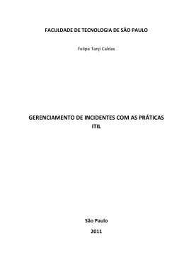 gerenciamento de incidentes com as pr&aacute;ticas itil