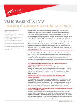 WatchGuard XTMv datasheet