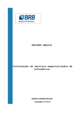 Projeto B&aacute;sico