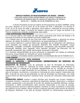 Edital N&ordm; 1 - Abertura 2013