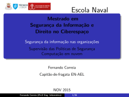Seguran&ccedil;a da informa&ccedil;&atilde;o nas
