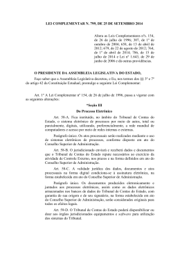 Lei Complementar n. 799/2014 - TCE-RO