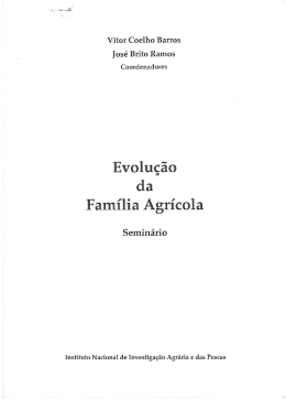 Evolu&ccedil;&atilde;o da Fam&iacute;la Agr&iacute;cola