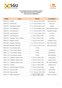 UTL e Plos _cdigos - C&acirc;mara Municipal de Vila Real de Santo Ant&oacute;nio