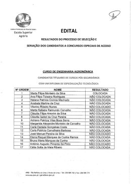 Concursos Especiais - ESA