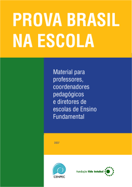 A Prova Brasil na escola