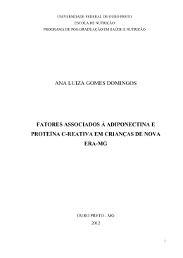 ana luiza gomes domingos fatores associados &agrave;
