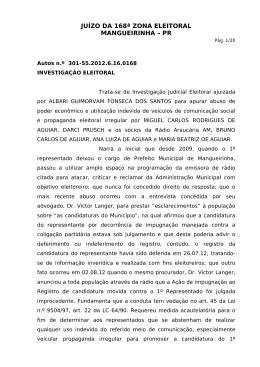 Senten&ccedil;a - Minist&eacute;rio P&uacute;blico do Paran&aacute;