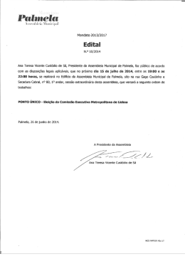 Edital n.º 10/2014, de 26/06/2014
