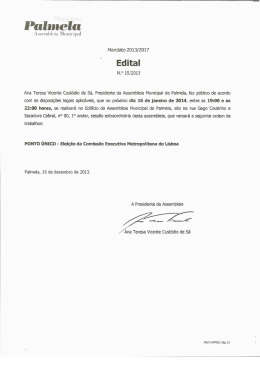 Edital n.&ordm; 15/2013, de 16/12/2013