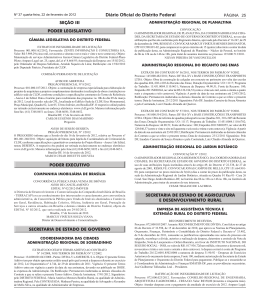 Di&aacute;rio Oficial do Distrito Federal