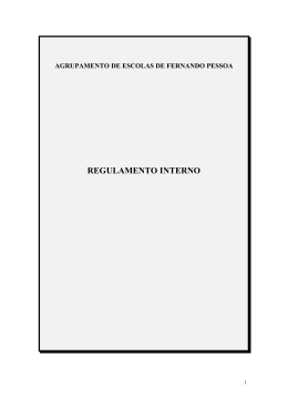 AGRUPAMENTO DE ESCOLAS DE FERNANDO PESSOA
