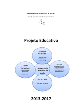 Projeto Educativo 2013-2017 - Agrupamento de Escolas de Aveiro