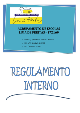 AGRUPAMENTO DE ESCOLAS - Escola Secund&aacute;ria Lima de Freitas