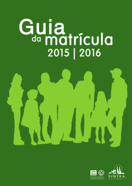 Guia de Matr&iacute;cula - C&acirc;mara Municipal de Sintra