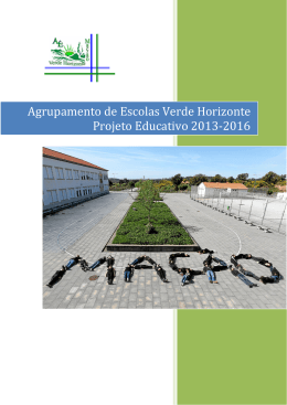 Projeto Educativo 2013-2016 - Agrupamento de Escolas Verde