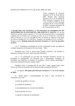 INSTRU&Ccedil;&Atilde;O NORMATIVA N&ordm; 02, DE 30 DE ABRIL DE 2008 e