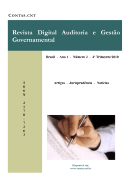 Revista Digital Auditoria e Gest&atilde;o Governamental