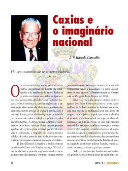 artigos - Caxias e o imaginário nacional