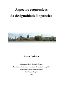 PT - Aspectos economicos da desigualdade linguistica