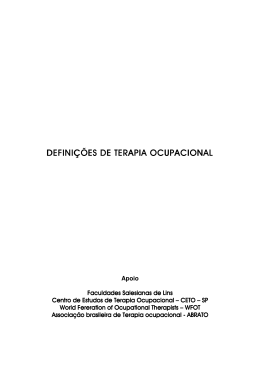 definições de terapia ocupacional definições de terapia ocupacional