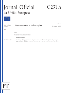 Jornal Oficial da Uni&atilde;o Europeia