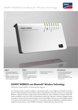 Sunny WebBox com Bluetooth® Wireless Technology