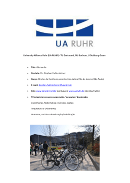 University Alliance Ruhr (UA RUHR) - TU