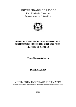 Projecto em Engenharia Informatica